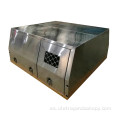 Caja de herramientas de dosel de aluminio con caja para perros